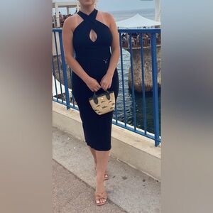 BANANA REPUBLIC HALTER SWEATER DRESS